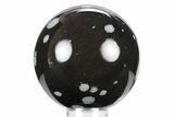 Polished Snowflake Obsidian Sphere - Utah #360413-1